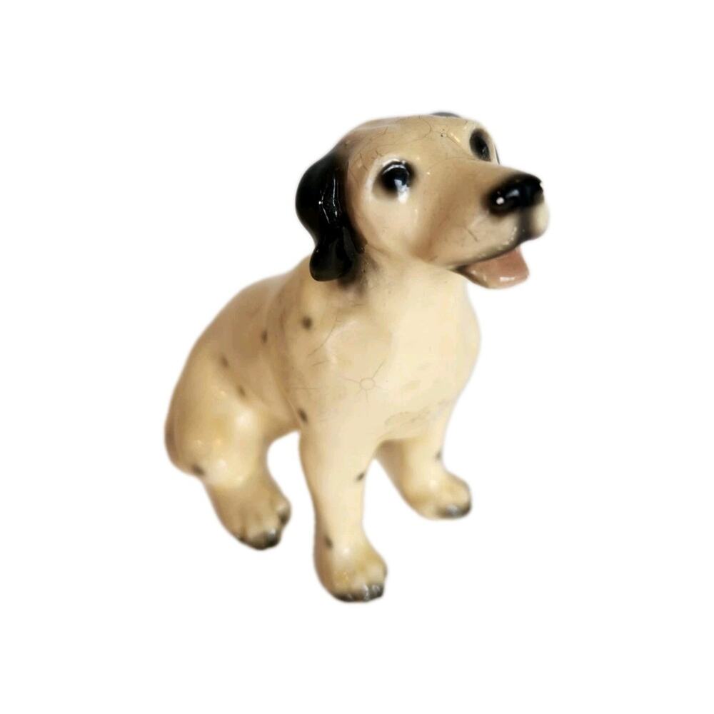 Vintage Mortens Studio Dalmatian Ceramic Dog Figurine 3.5" Collectible Pet Decor